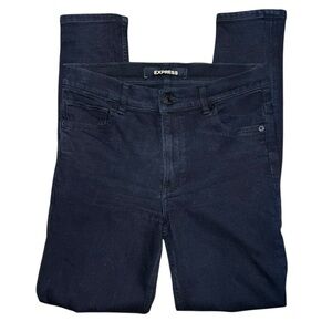 Express Women's Distressed Black Legging High Rise Skinny Jeans Size 6